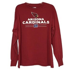 NFL Team Apparel Arizona Cardinals Long Sleeve Red T Shirt M‎